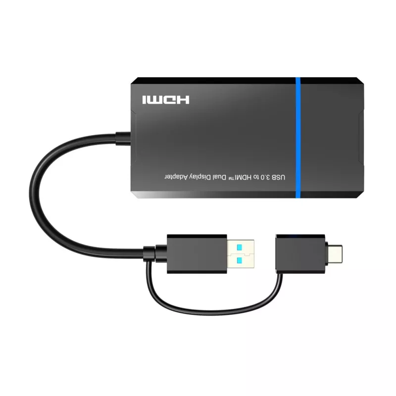 Microconnect USB 3.1 Typ-C auf HDMI Adapter MC-USB3.1CHDMIX2-2IN1