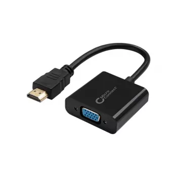 Microconnect HDMVGA1B Video-Kabeladapter 0,15 m HDMI-Typ-A (Standard) VGA (D-Sub) Schwarz
