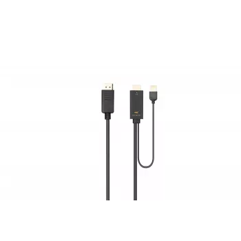 Microconnect HDMI-DP-CON3 Videokabel-Adapter 3 m HDMI Typ A (Standard) DisplayPort Schwarz