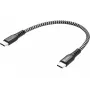 USB-C Kabel Sandberg Survivor 0,2 m 100 W Schwarz Weiß