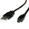 USB 2.0 Kabel ROLINE A - 5-Pin Mini M/M 3,0 m