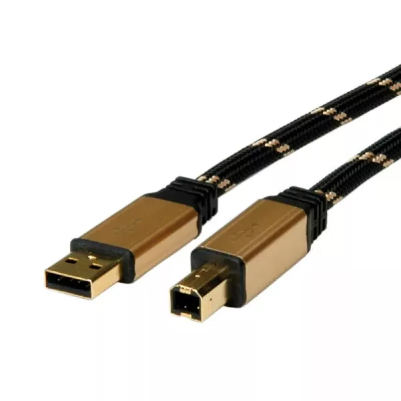 USB-Kabel ROLINE GOLD A - B M/M 4,5 m