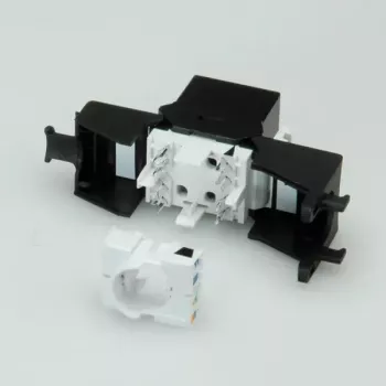 Keystone Jack ROLINE Cat. 6a RJ-45 ungeschirmt werkzeuglos schlank schwarz