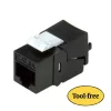 Keystone Jack ROLINE Cat. 6a RJ-45 ungeschirmt werkzeuglos schlank schwarz