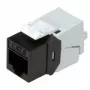 Keystone-Buchse ROLINE Cat.6/Klasse E schlank RJ-45 ungeschirmt Schwarz