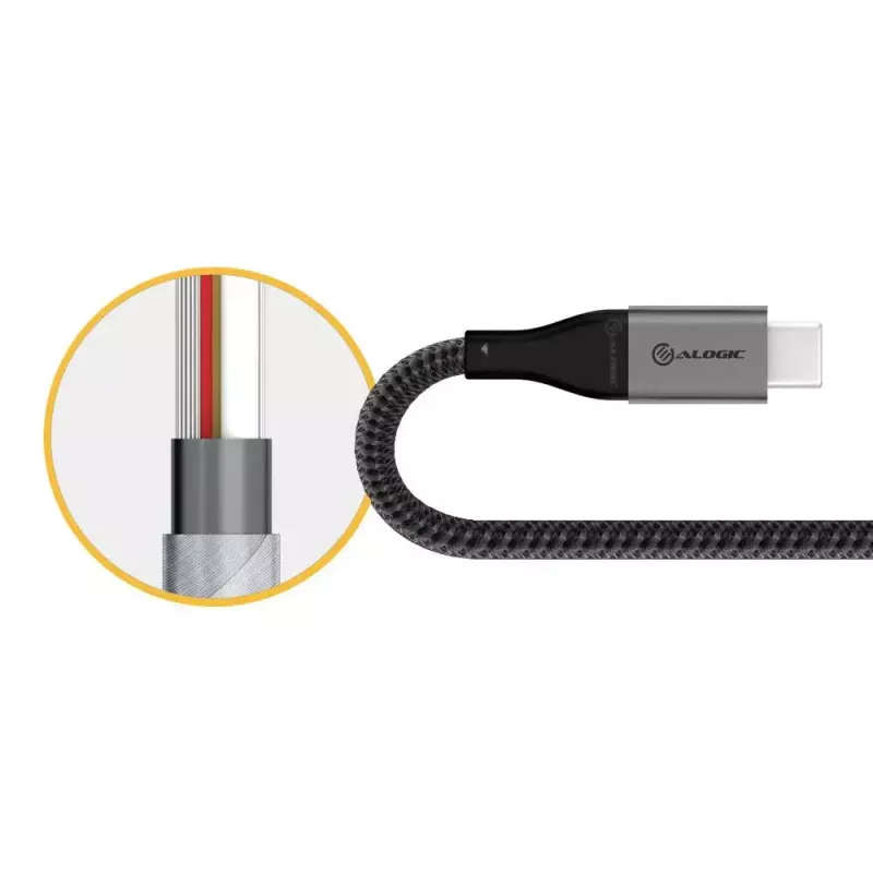 USB-Kabel ALOGIC ULCA2030-SGR 0,3 m USB 2.0 Grau