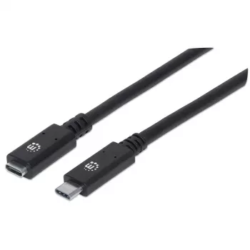 USB-C-Verlängerungskabel Manhattan 50cm Stecker auf Buchse