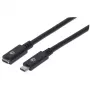 USB-C-Verlängerungskabel Manhattan 50cm Stecker auf Buchse