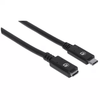 USB-C-Verlängerungskabel Manhattan 50cm Stecker auf Buchse