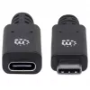 USB-C-Verlängerungskabel Manhattan 50cm Stecker auf Buchse