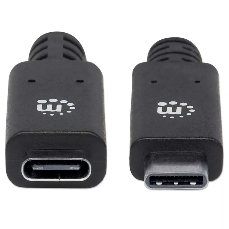 USB-C-Verlängerungskabel Manhattan 50cm Stecker auf Buchse