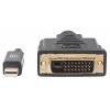Manhattan Mini DisplayPort 1.2a auf DVI-D 24+1 Kabel, 1080p@60Hz, 1,8 m, Stecker auf Stecker, kompatibel mit DVD-D, Schwarz, lebenslange Garantie