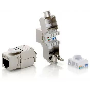 Cat.6A geschirmter Keystone Jack werkzeuglos Equip 767221