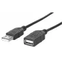 USB-A auf USB-A Verlängerungskabel Manhattan USBEXTAA3BK
