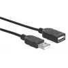 USB-A auf USB-A Verlängerungskabel Manhattan USBEXTAA3BK