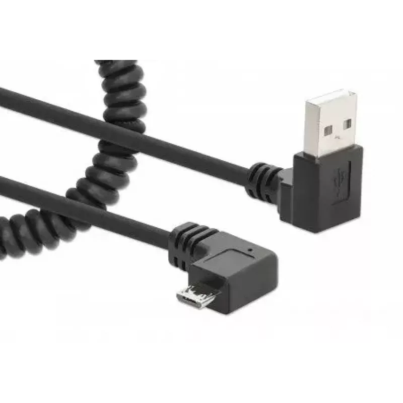 USB-A-auf-Micro-USB-Kabel Manhattan 356237 1 m Stecker auf Stecker Schwarz