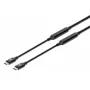USB-C-Kabel Manhattan 5m aktiv Stecker auf Stecker 10 Gbit/s 3A Schwarz