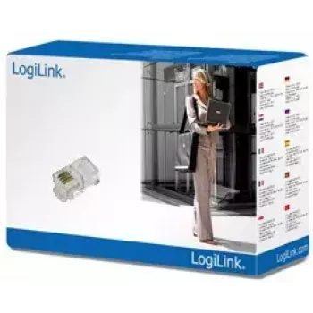 RJ10-Stecker LogiLink MP0017 Transparent