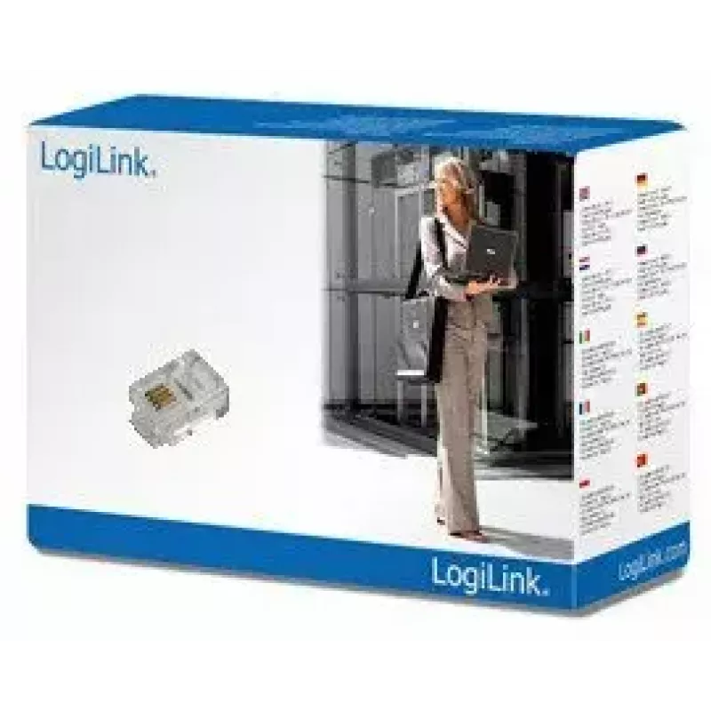RJ11-Stecker LogiLink MP0018 Transparent