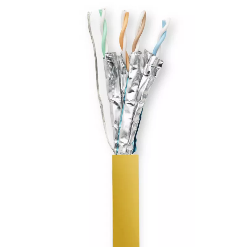 Vivolink PROCAT40 Netzwerkkabel Gelb 40 m Cat6a F/FTP (FFTP)