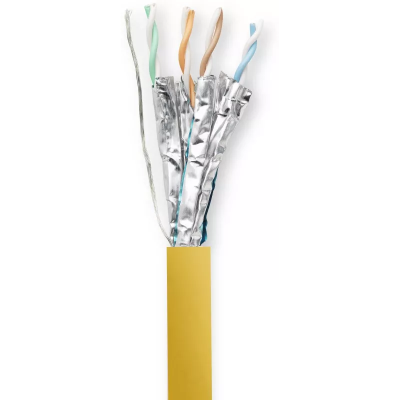 Vivolink PROCAT40 Netzwerkkabel Gelb 40 m Cat6a F/FTP (FFTP)
