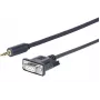Vivolink PROMJDSUB9-25 serielles Kabel Schwarz 25 m 3,5 mm D-Sub (DB-9)