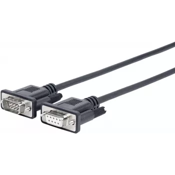 Vivolink 3,0-m-Serielles Kabel D-Sub 9-polig - D-Sub 9-polig Schwarz 3 m