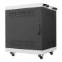 Notebook-Laptop-Schrank Lanview LVR14U6555BL 14U rackmontierbarer Schrank für Laptops