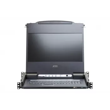 ATEN CL6700MW Rack-Konsole 43,9 cm (17,3 Zoll) 1920 x 1080 Pixel Metall Schwarz 1HE