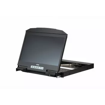 ATEN CL3800NW Rack-Konsole 47 cm (18,5 Zoll) 1920 x 1080 Pixel Metall, Kunststoff Schwarz 1U
