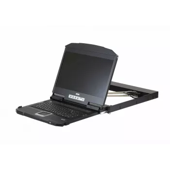 ATEN CL3800NW Rack-Konsole 47 cm (18,5 Zoll) 1920 x 1080 Pixel Metall, Kunststoff Schwarz 1U
