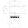 Lanview LVN-DESK-5PORT-1G unmanaged 5-Port-Gigabit-Ethernet-Switch