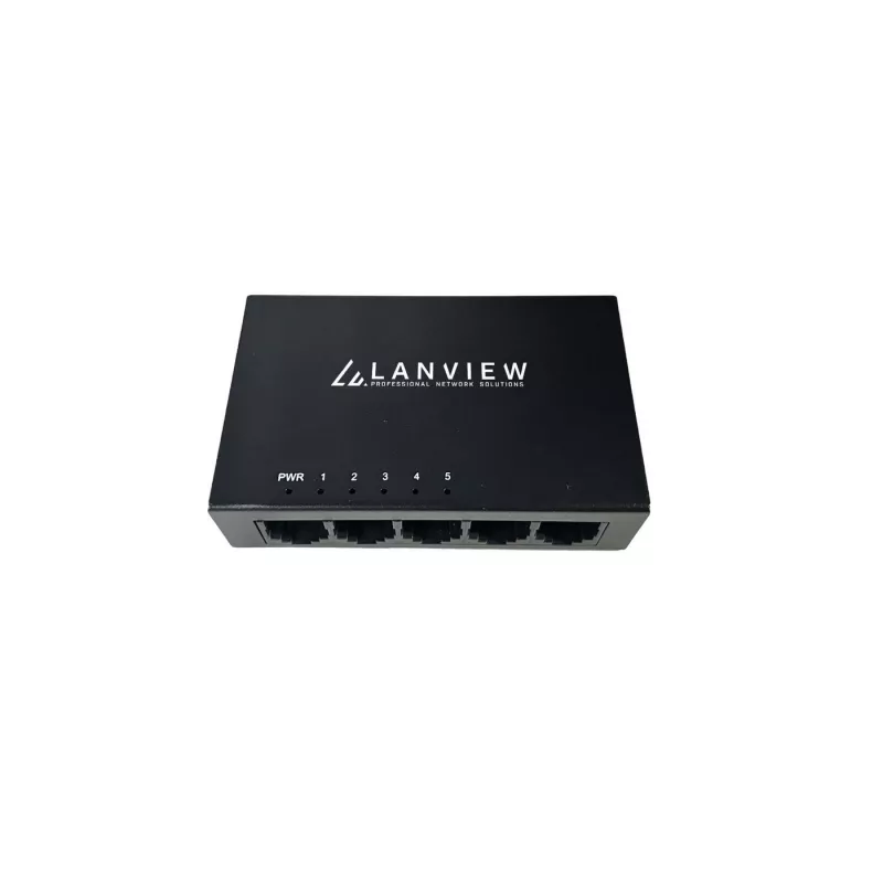 Lanview LVN-DESK-5PORT-1G unmanaged 5-Port-Gigabit-Ethernet-Switch