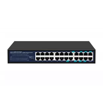 Unmanaged Switch Lanview LVN-1U-24PORT-1G — 24-Port Full-Gigabit-Rackmount