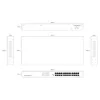 Unmanaged Switch Lanview LVN-1UMOUNT-24PORT-1G 24-Port Gigabit Ethernet Switch, 1U-Einbau