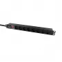 Lanview 19-Zoll Rack Power Strip 1U 10A, 8x Schuko (LVR-2MSCH-SCH-C13-8)