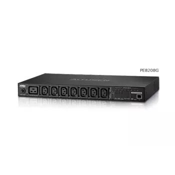 ATEN 1U 16A 8 Ausgänge Switched + Metered PDU + Kostenlose Eco PDU Manager Software