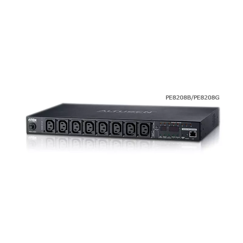 ATEN 1U 16A 8 Ausgänge Switched + Metered PDU + Kostenlose Eco PDU Manager Software