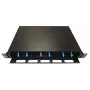 Lanview LVO-101010 Glasfaser-Schiebepanel ODF, LC SM OS2, 12 Fasern, 1HE