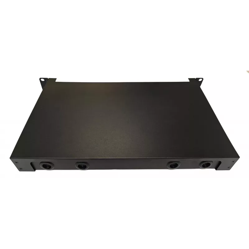 Lanview LVO-101010 Glasfaser-Schiebepanel ODF, LC SM OS2, 12 Fasern, 1HE