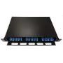 Lanview LVO-101020 Glasfaser-Schiebepanel ODF, LC SM OS2, 48 Fasern, 1HE