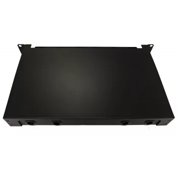 Lanview LVO-101020 Glasfaser-Schiebepanel ODF, LC SM OS2, 48 Fasern, 1HE