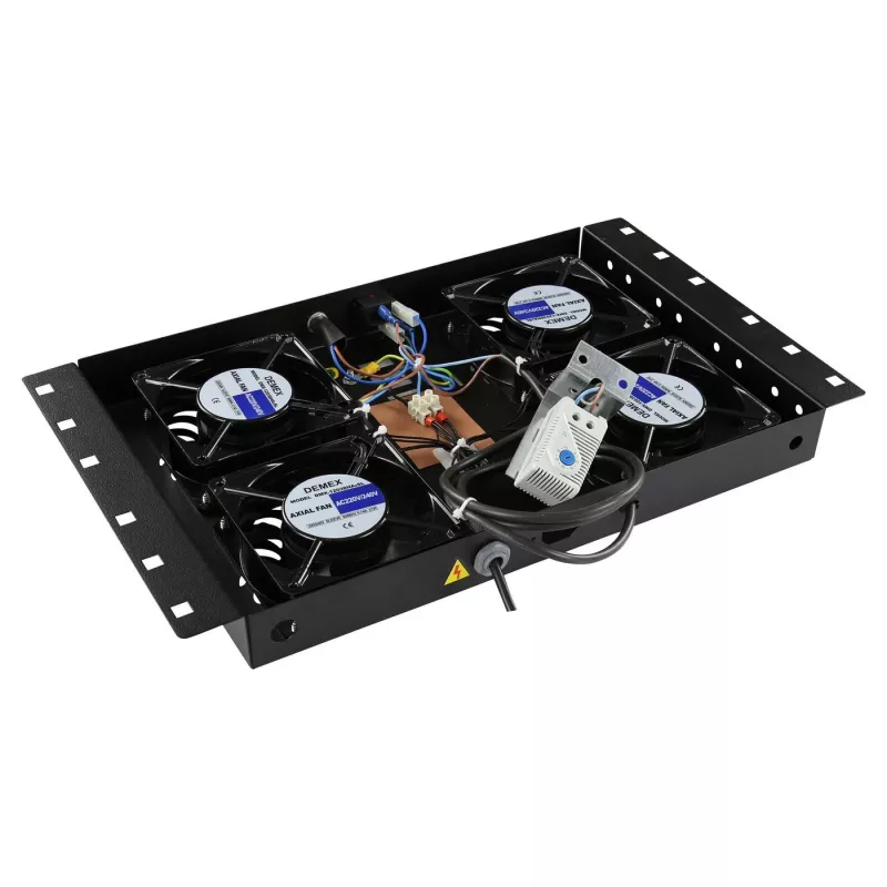 Rack-Zubehör Lanview RAF120BL-UK 1U 4 Lüfter Schwarz