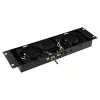 Lüfterpanel LOGON RAF205BL 2 Lüfter Schwarz 490x135x45mm