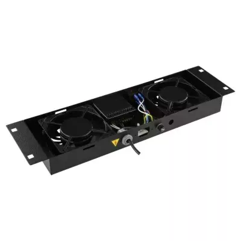 Lüfterpanel LOGON RAF205BL 2 Lüfter Schwarz 490x135x45mm