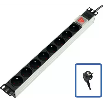 Stromverteilungseinheit Lanview TUPS031 Schwarz 4000W 510mm