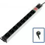 Stromverteilungseinheit Lanview TUPS031 Schwarz 4000W 510mm