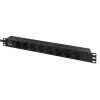 Lanview LVR-3MIEC-LIC-SCH8 Stromverteilereinheit (PDU) 8 AC-Ausgänge 1U Schwarz