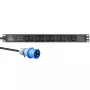 Lanview LVR-3MIEC-AMP-10C13 Stromverteilereinheit (PDU) 10 AC-Ausgänge 1U Schwarz