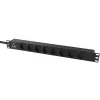 Lanview LVR-2MDK-LIC-DK8 Stromverteilungseinheit (PDU) 8 AC-Ausgänge 1U Schwarz